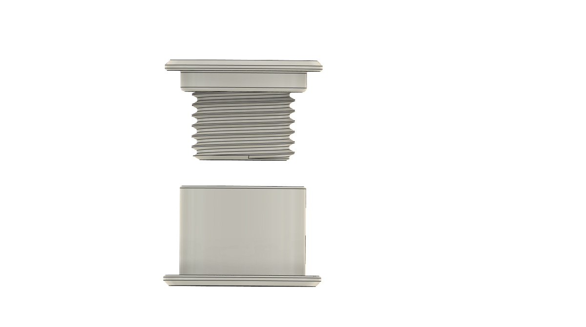 2" ID Wall Eye Fits a Wall or Barrier Thickness of Between 2 5/8