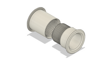 Load image into Gallery viewer, 3" ID cable pass through wall port that fits a wall thickness of 5.50" - 7.25" in Thickness.