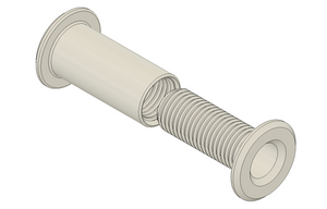 1.0" ID Wall Eye - Fits Wall/Barrier Thickness of 3 1/2" - 6"